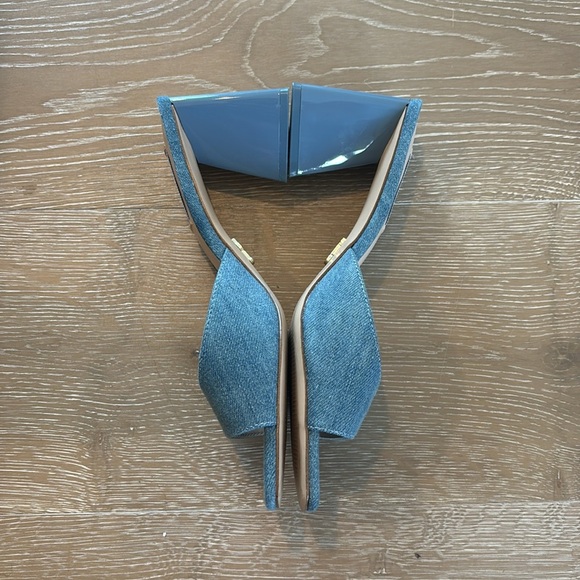 Steve Madden Denim Blue Marcie Mules 8.5 - Picture 2 of 5